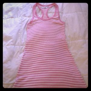 Zara pink & white racerback summer dress.